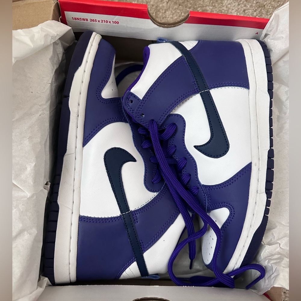 Purple Nike Dunk High “Midnight Navy”